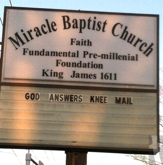 God Answers Knee Mail - Miracle Baptist Church