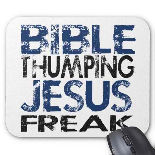 Bible Thumping Jesus Freak Mouse Pad