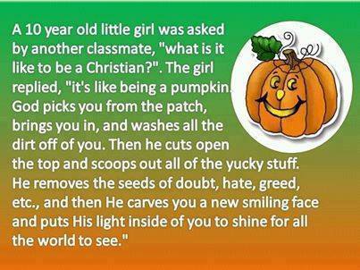 Christian Pumpkin Analogy
