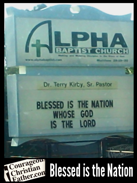 Blessed is the Nation Whose God is the Lord - Alpha Baptist Church