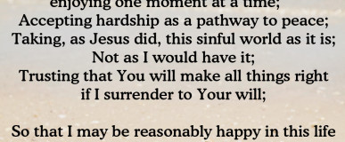 Serenity Prayer Printable