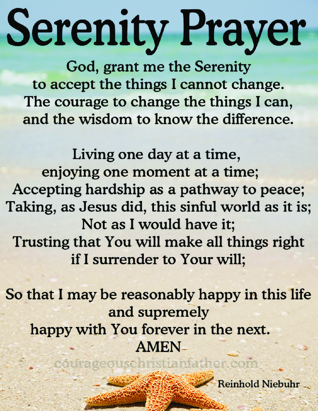 Serenity Prayer Printable