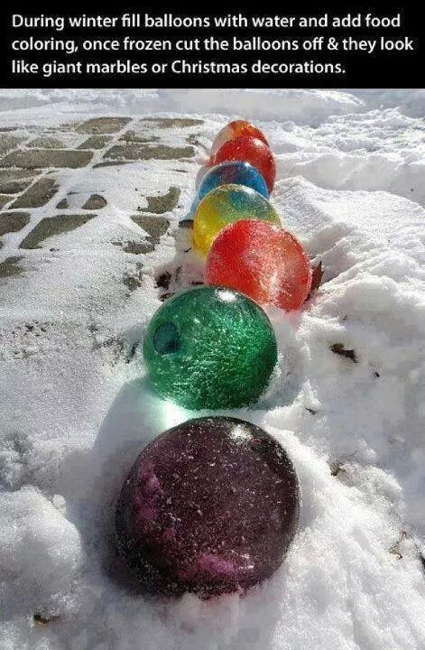 Giant Colorful Iced Marbles