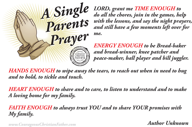 A Single Parents Prayer