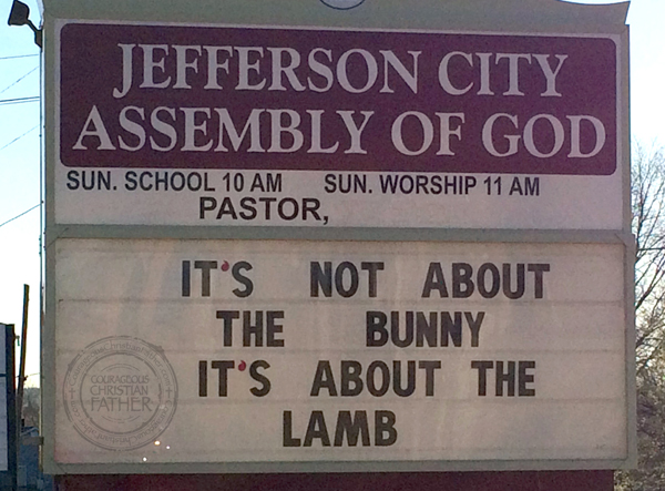 It's Not About the Bunny, It's About the Lamb