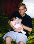 Daddy (21 years Old) & Amber (8 Days Old)