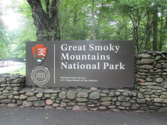 Great Smoky Mountains National Park Sign