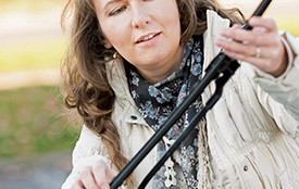 Woman Changing Her Wiper Blades