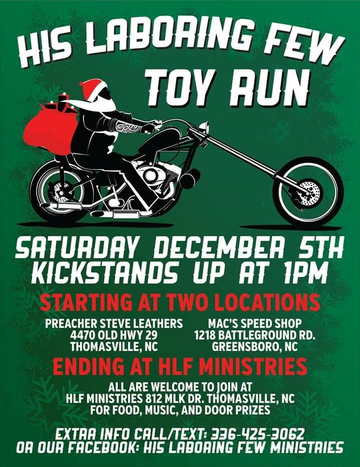 His Laboring Few Toy Run 2015