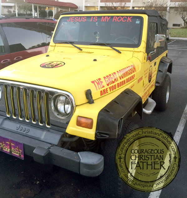 Jesus is my Rock Jeep (Front)