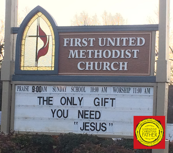 The Only Gift Church Sign