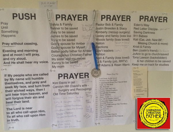 War Room Prayer Wall Courageous Christian Father