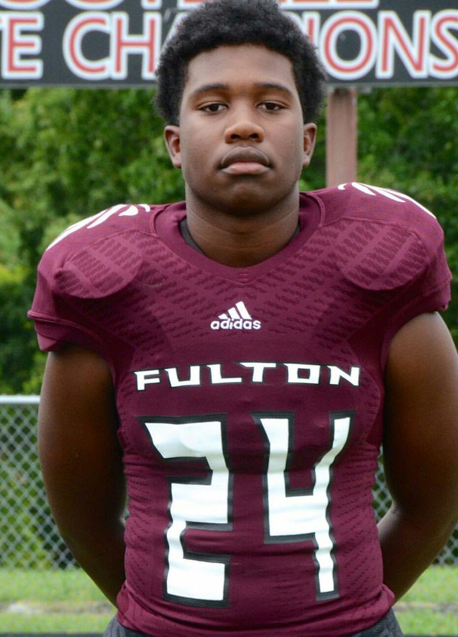 Zavion Dobson of Fulton High School Football #24