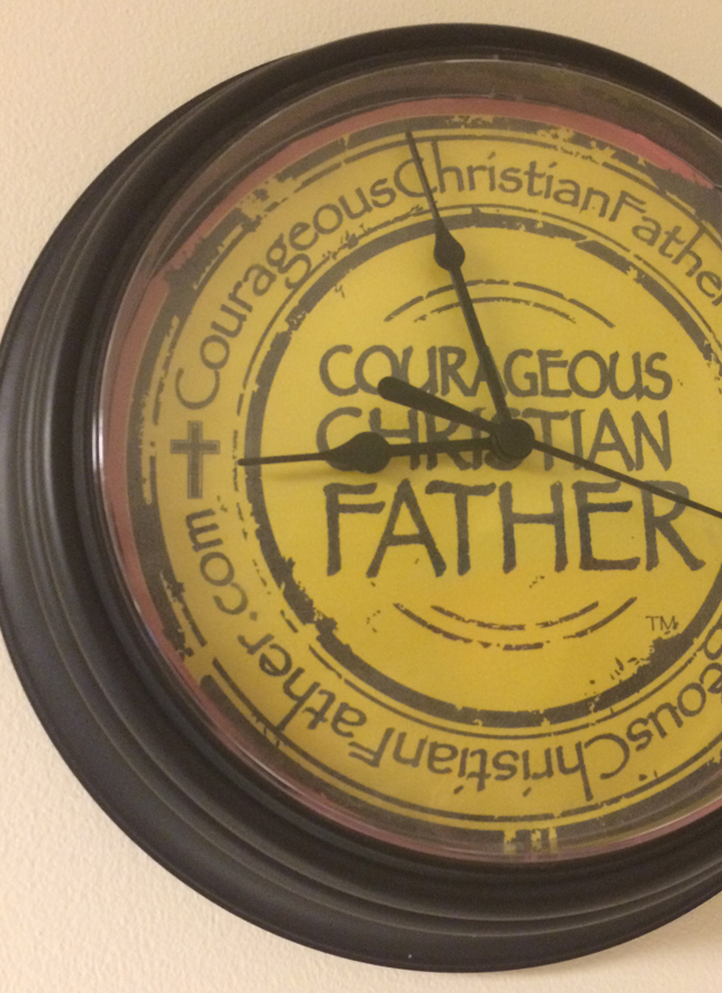 Courageous Christian Father Clock