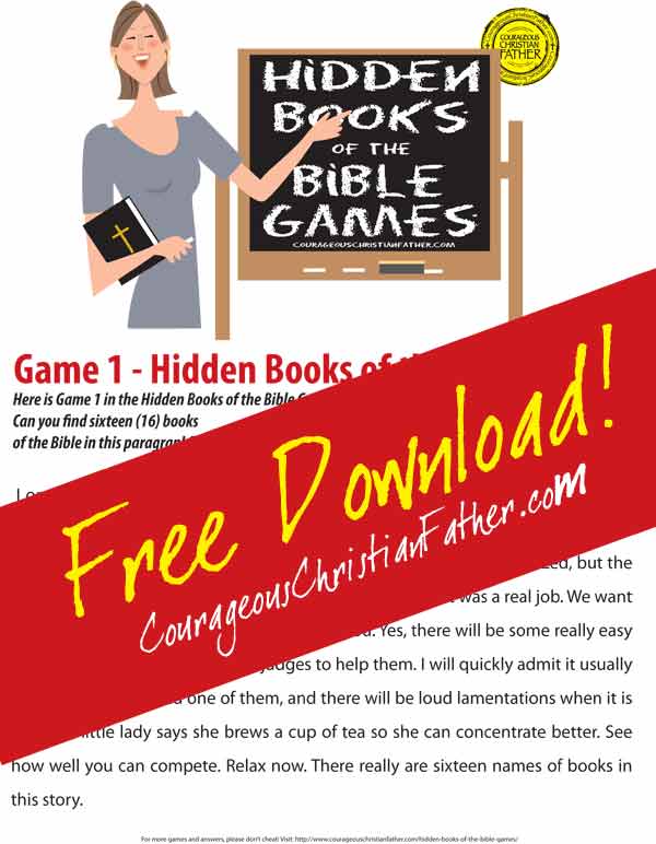 Hidden Books of the Bible - Game 1
Free Easter Printables