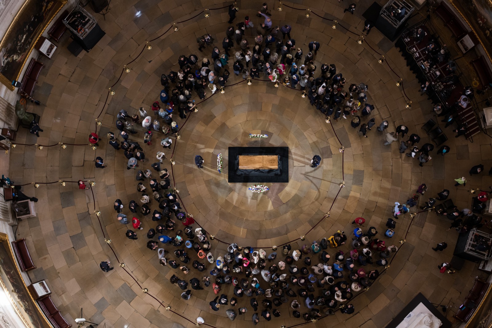 The body of Billy Graham lies in honor in the U.S. Capitol Rotunda. Graham is only the fourth private citizen—and the first religious leader—to be given this distinction.