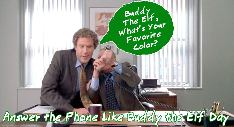 Answer the Phone Like Buddy the Elf Day - A day to have some fun and answer your phone like Buddy the Elf did. #AnswerThePhoneLikeBuddyTheElfDay