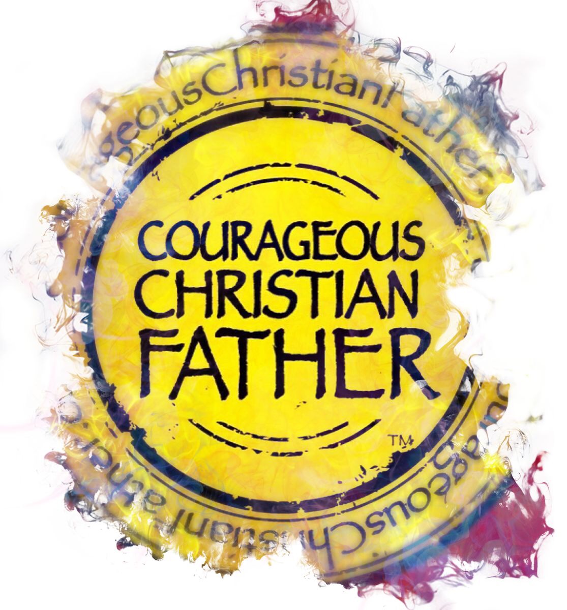 Rugged Courageous Christian Father Logo
