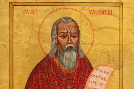 I've blogged about St. Patrick, which you hear more about in March. This one is about St. Valentine, known around Valentine's Day.