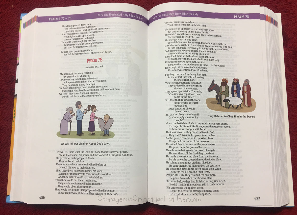 The Illustrated Holy Bible For Kids Inside