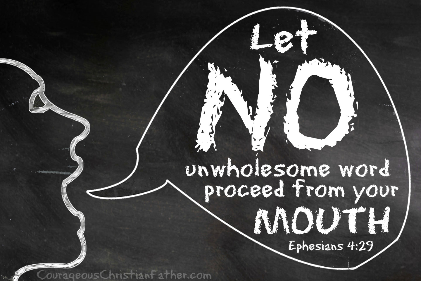 VOTD October 19, 2019 - Let no unwholesome word proceed from your mouth, but only such a word as is good for edification according to the need of the moment, so that it will give grace to those who hear. Ephesians 4:29 NASB