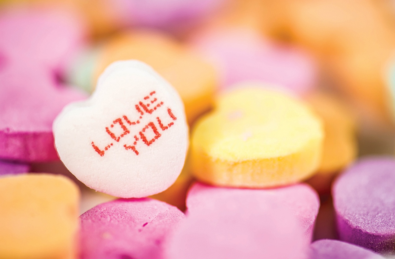 Candy Hearts, Popular candies share sweet words of love - There are many ways to say, "I love you,." For Valentine's Day celebrants, various sentiments may be expressed with candy - particularly candy hearts. #CandyHearts