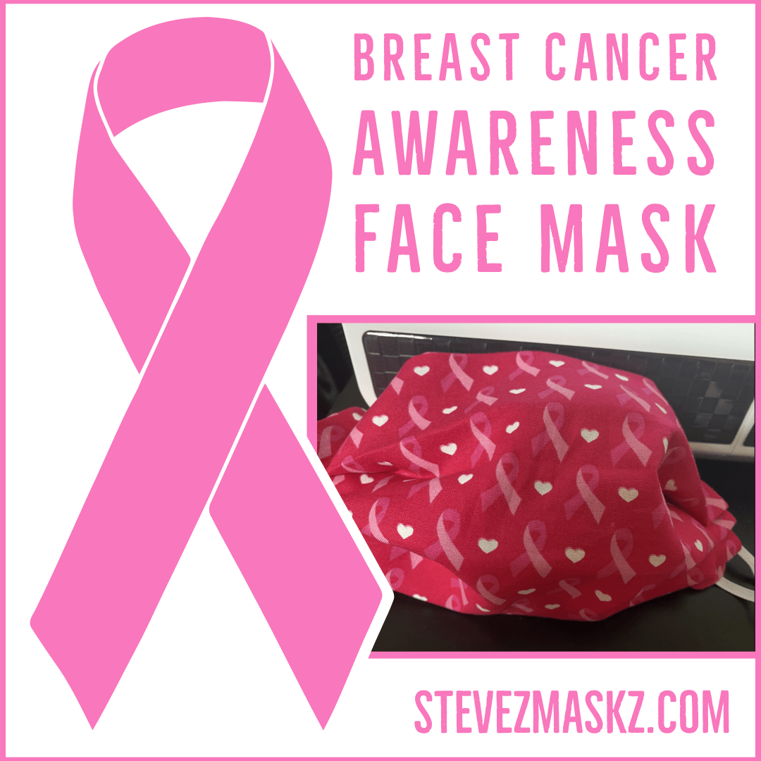Pink Ribbon Breast Cancer Awareness Face Mask