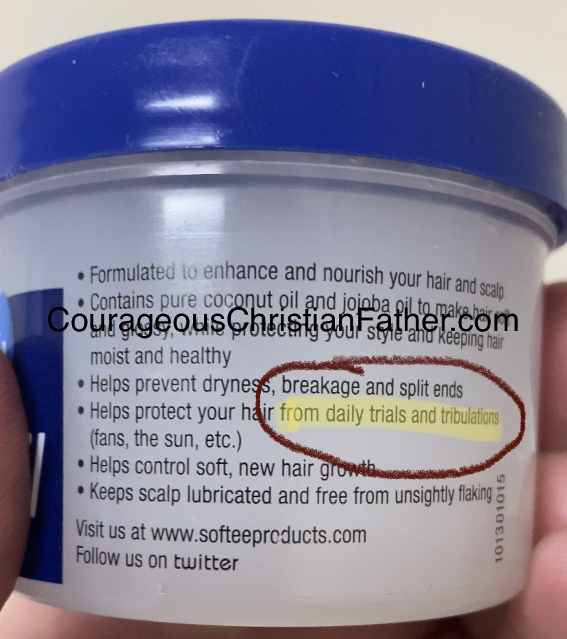 Forget Holy Water, Use Coconut Oil for daily trials and tribulations. At least for your hair! That is what this one brand states in their description. #CoconutOil #HolyWater