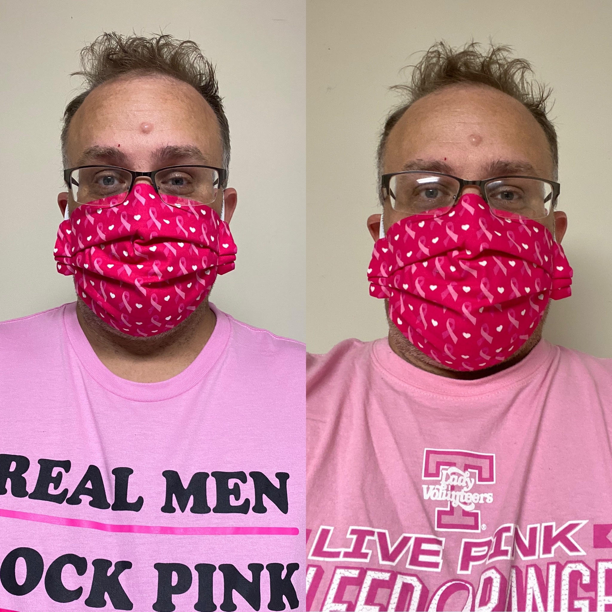 Real Men Wear Pink - Real Men Rock Pink - Steve wearing Pink 2020