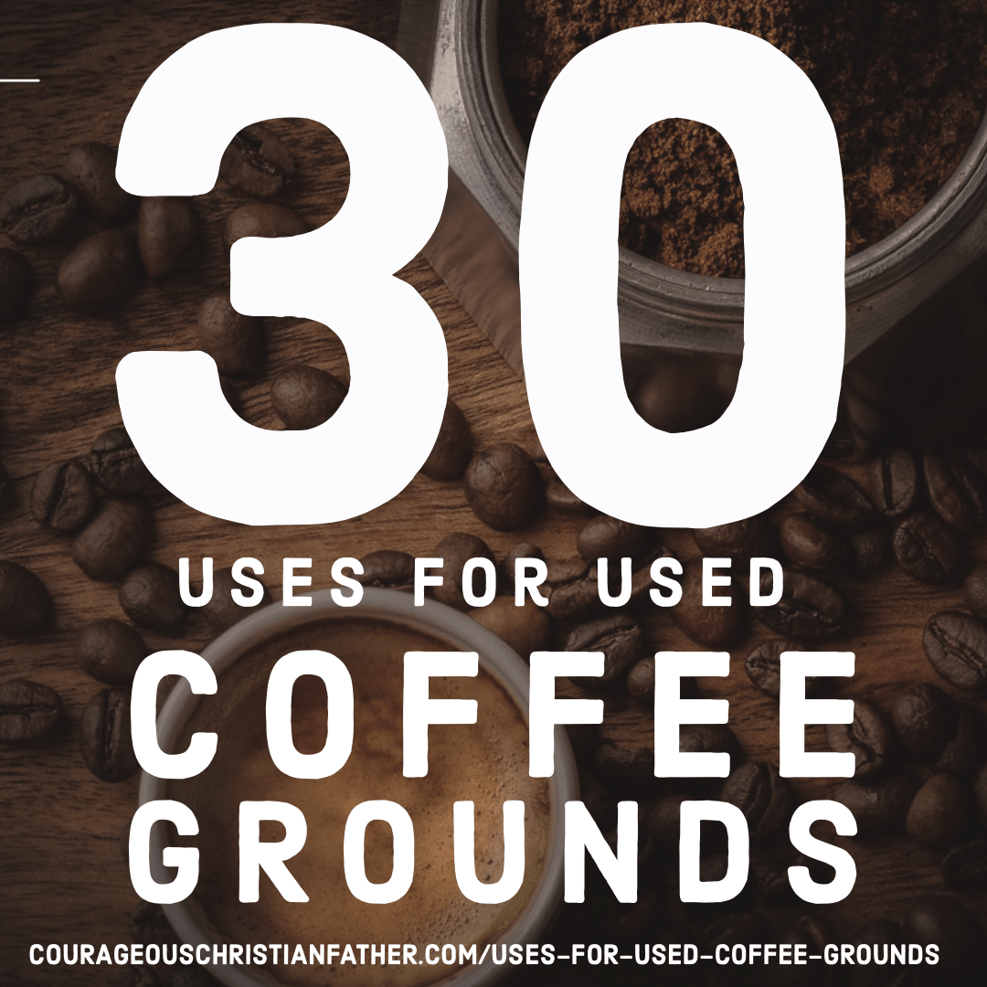 30 Uses for Used Coffee Grounds - Not sure what to do with the coffee grounds after brewing a cup of java? Check out this list of what you can do with leftover coffee grounds. #Coffee #CoffeeGrounds
