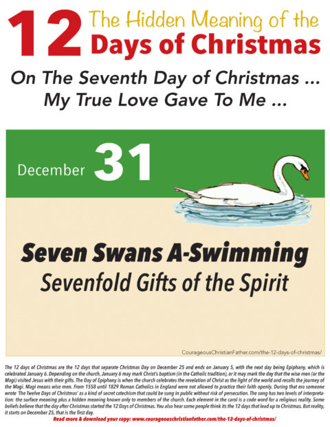 7th Day of Christmas Hidden Meaning Printable