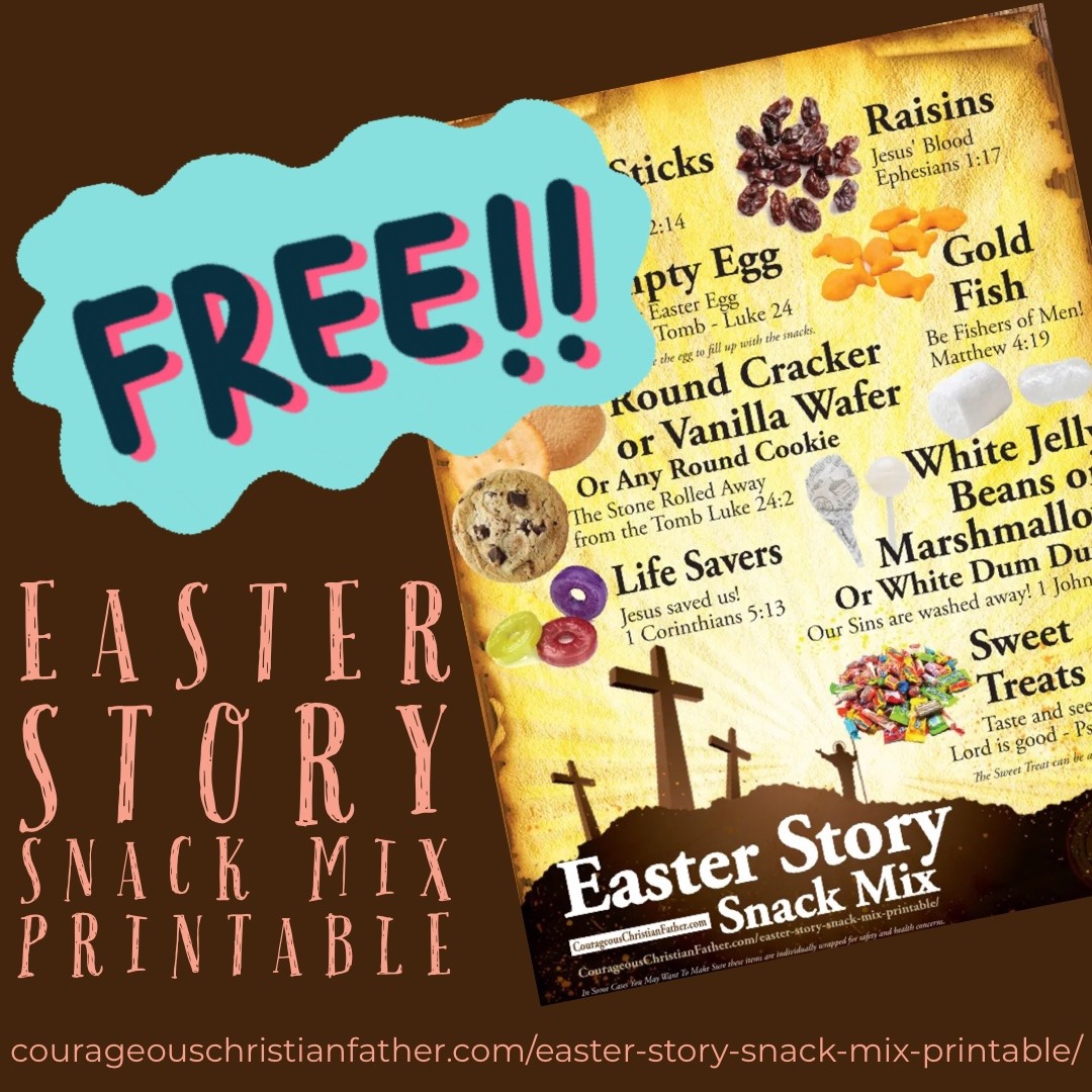 Easter Story Snack Mix Printable