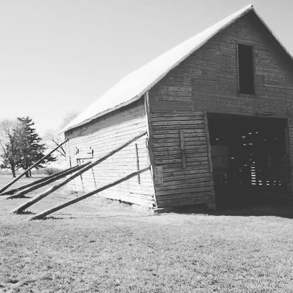 The Leaning Barn -  propping me up on the leaning side - “A pastor of a small church would occasionally call on one gentleman to pray, and every time this one particular guy would pray, he would end with the strangest statement, “And, oh Lord, prop us up on our leaning side.”